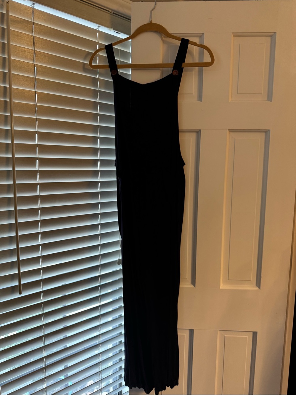 SHEIN Navy Overall with Button Straps